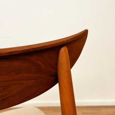 Set of 6 dining chairs in walnut by Harry Østergaard, 1950s-60s, Denmark
