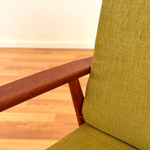 Danish armchair in solid teak