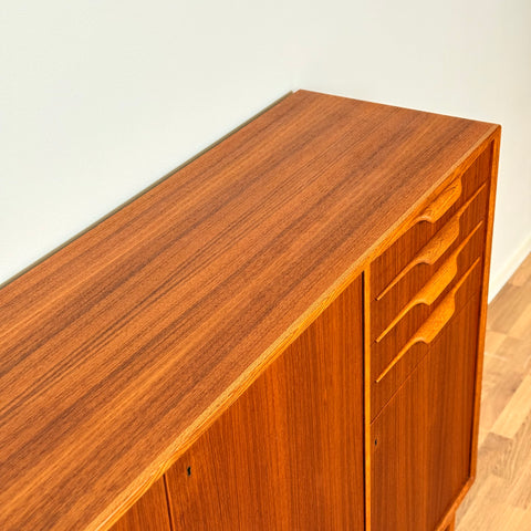 Swedish highboard in teak by Bertil Fridhagen for Bodafors