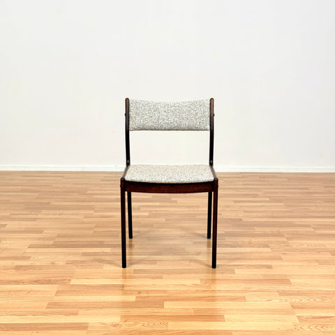 Danish set of 6 dining chairs in oak by Uldum Mobelfabrik