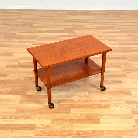 Danish side table in teak & beech