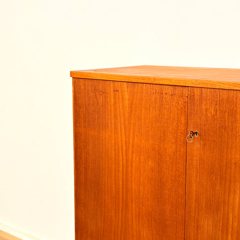 Swedish storage cabinet in teak and oak