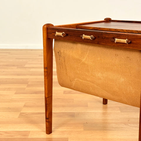 Danish side table in Santos rosewood by Spøttrup