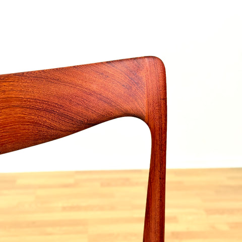 Danish set of 4 dining chairs in teak by Arne Vodder for Vamo Søderborg