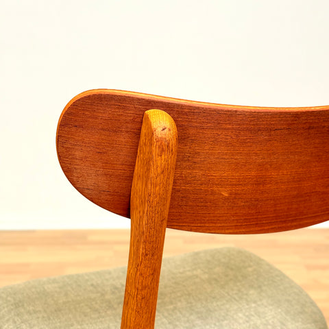 Danish dining chairs in teak & oak by Farstrup