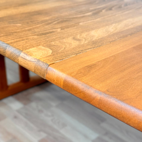 Danish oval dining table in birch wood by Gangsø