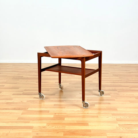Danish serving trolley in teak