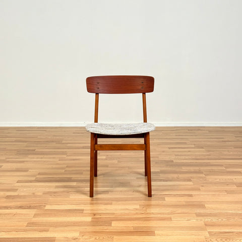 Danish dining chairs in teak & beech by Farstrup