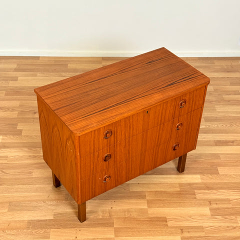 Chest of 3 drawers in teak, Sweden