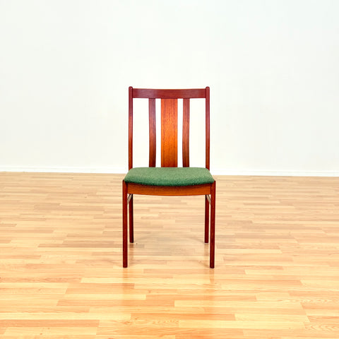 Swedish set of 4 dining chairs in teak