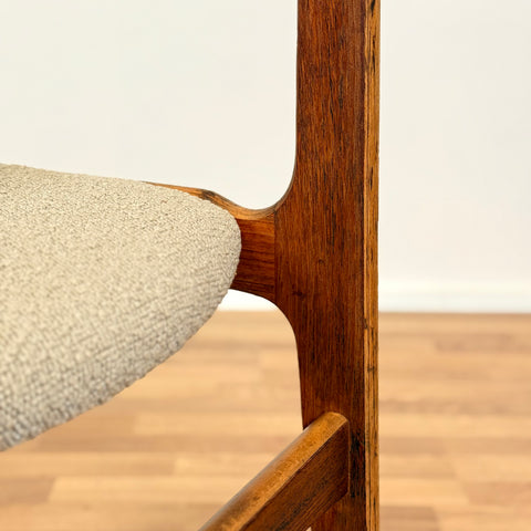 Dining chairs in teak by Erik Buch