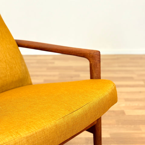 Swedish armchair in teak by DUX