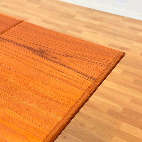 Danish rectangular dining table in teak