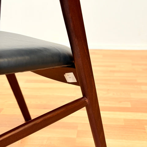 Danish set of 2 dining armchairs in Santos rosewood & beech by Erik Kirkegaard for Høng Stolefabrik