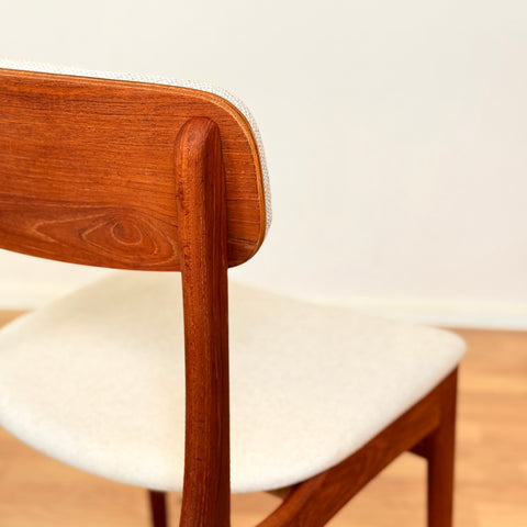 Danish set of 10 dining chairs in teak by B. Rasmussen for Thorso Mobelfabrik