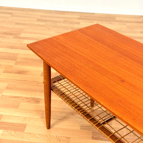 Danish coffee table in teak & oak