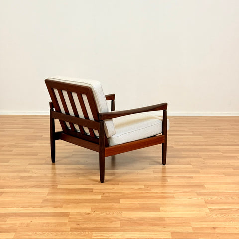 Swedish armchairs in walnut by Erik Wørts for IKEA