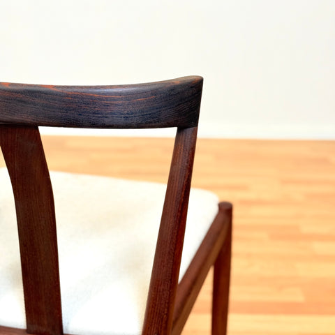 Swedish set of 2 dining chairs in walnut by Kai Kristiansen for IKEA, model "Turku"