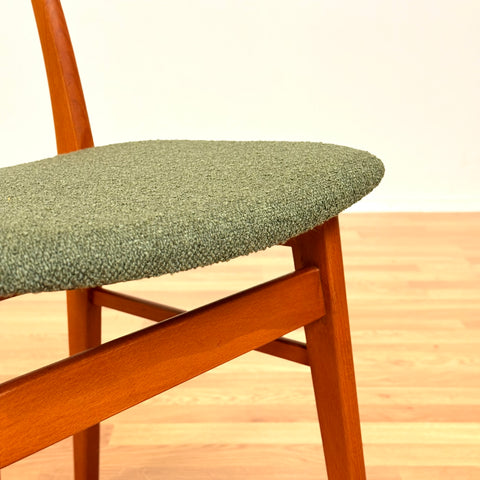 Danish dining chairs in teak & beech by Findahl