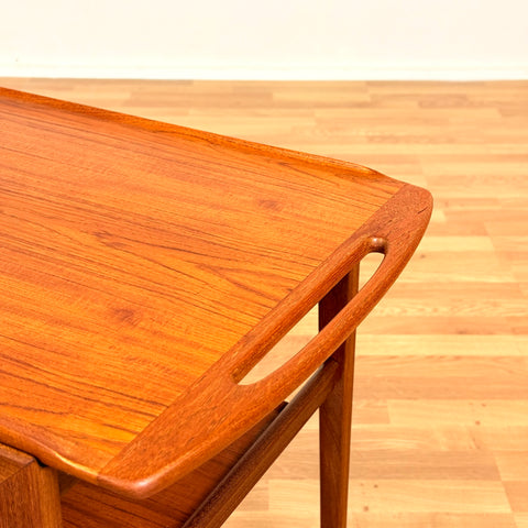 Danish serving trolley in teak
