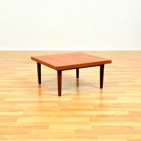 Low Danish coffee table in teak