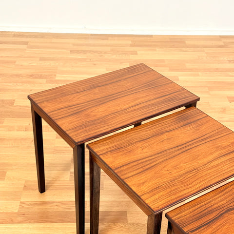 Danish set of nest of tables in teak