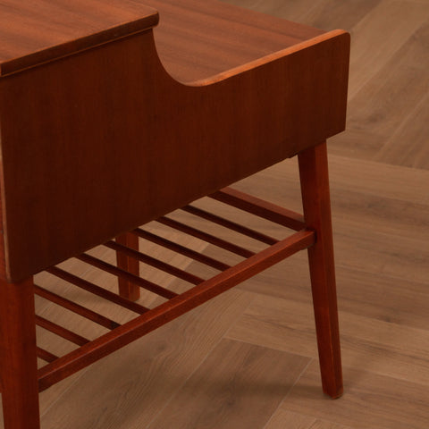 Swedish bedside tables in mahogany
