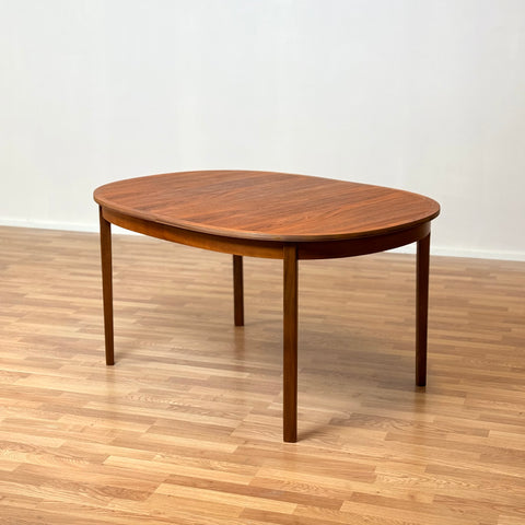 Swedish oval dining table in walnut