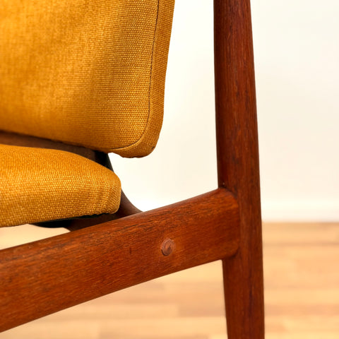Danish armchair in solid teak
