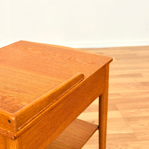 Swedish set of 2 bedside table in oak by AB Erik Andersson & Co., Rottne