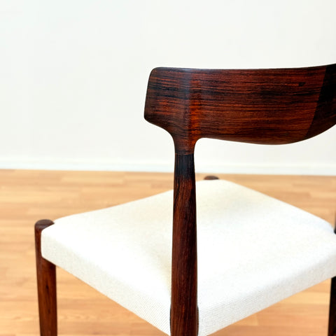 Danish dining chairs in Santos rosewood by Knud Færch