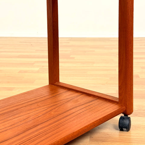 Danish serving trolley in teak by Aksel Kjersgaard for Odder Møbler