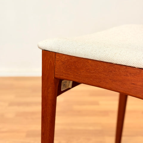 Danish set of 10 dining chairs in teak by B. Rasmussen for Thorso Mobelfabrik