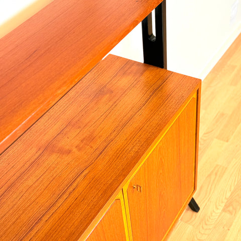 Swedish bookshelf in teak by IKEA, model 'Roxen'
