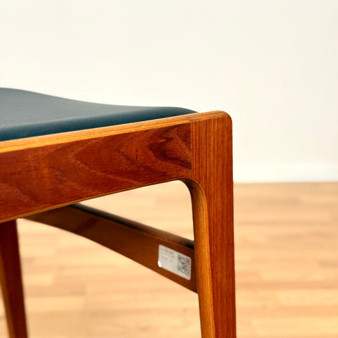 Danish dining chairs in teak by Erik Buch