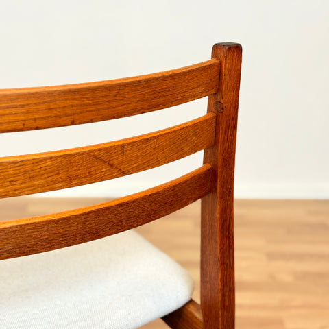 Danish dining chairs in oak