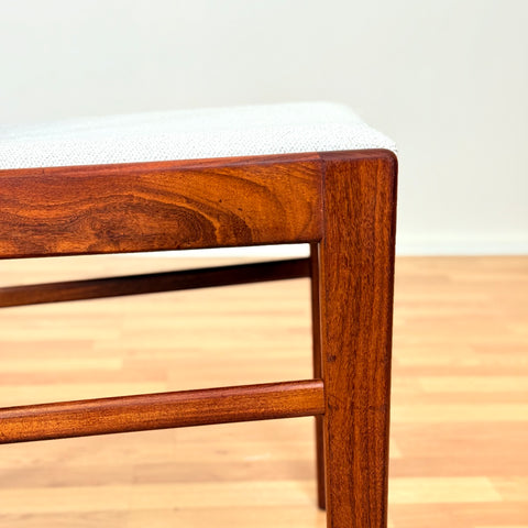Danish set of 4 dining chairs in walnut & teak