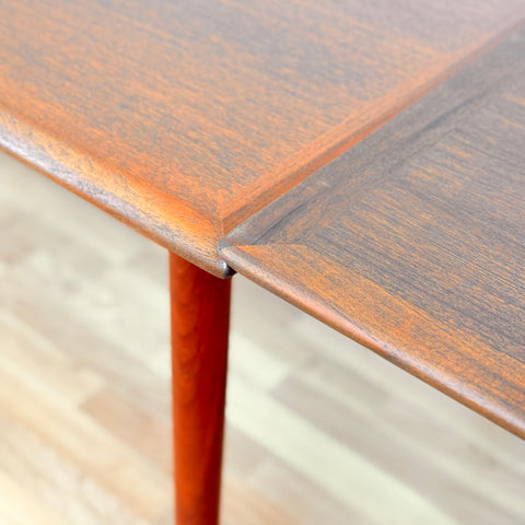 Danish rectangular dining table in teak
