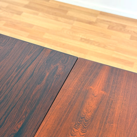 Danish round dining table in Santos rosewood