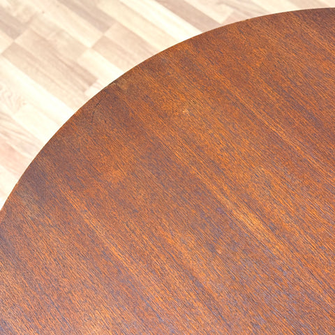 Danish round dining table in teak