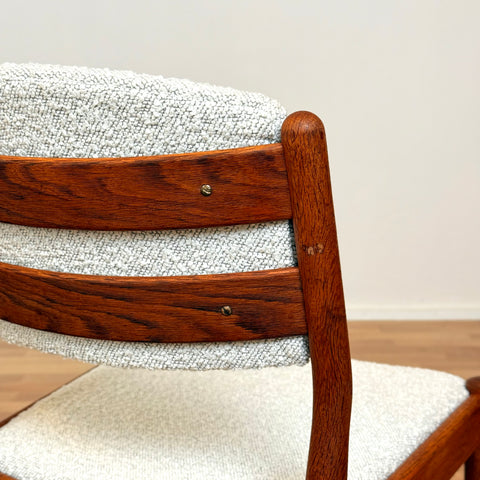 Danish set of 4 dining chairs in oak by FDB Møbler