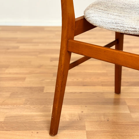 Danish dining chairs in teak & beech by Farstrup