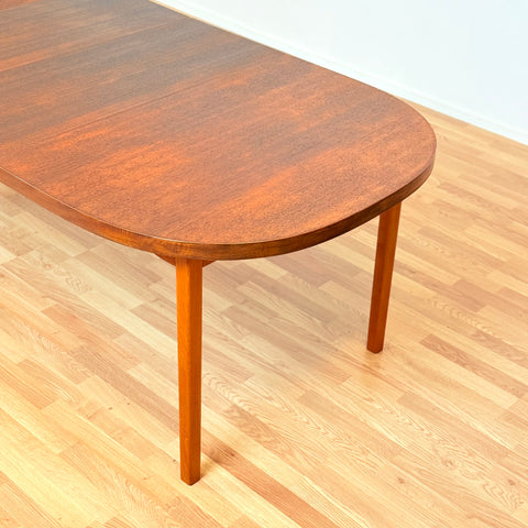 Swedish oval dining table in teak