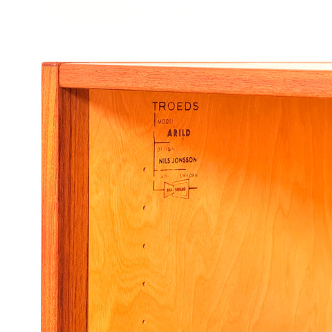 Swedish sideboard in teak by Nils Jonsson for Troeds, Bjärnum, model 'Arild'