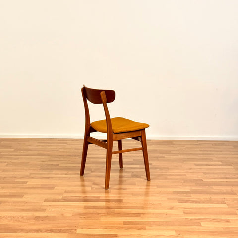 Danish set of 4 dining chairs in teak & beech by Findahl
