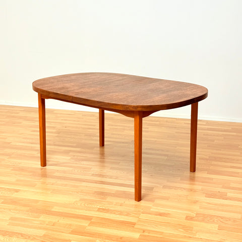 Swedish oval dining table in teak