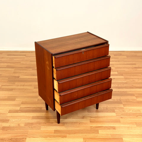 Danish chest of drawers in teak by Hanbjerg Møbelfabrik