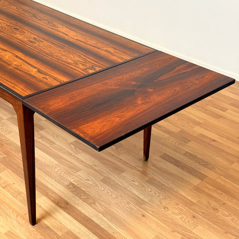 Unique rectangular dining table by Kai Winding for Poul Hundevad from 1955