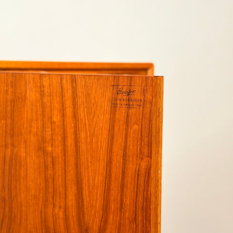 Swedish highboard in teak & oak "Reno" by B.Fridhagen