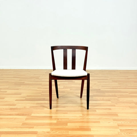 Swedish set of 2 dining chairs in walnut by Kai Kristiansen for IKEA, model "Turku"